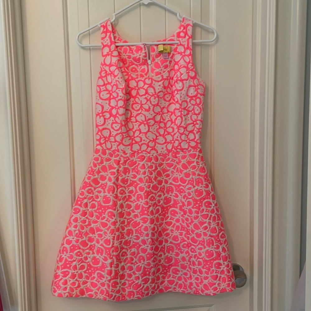 Pink fit and flare Lilly Pulitzer size 0 dress